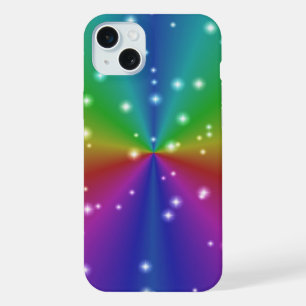 Regenbogen mit Sternen iPhone 15 Plus Hülle