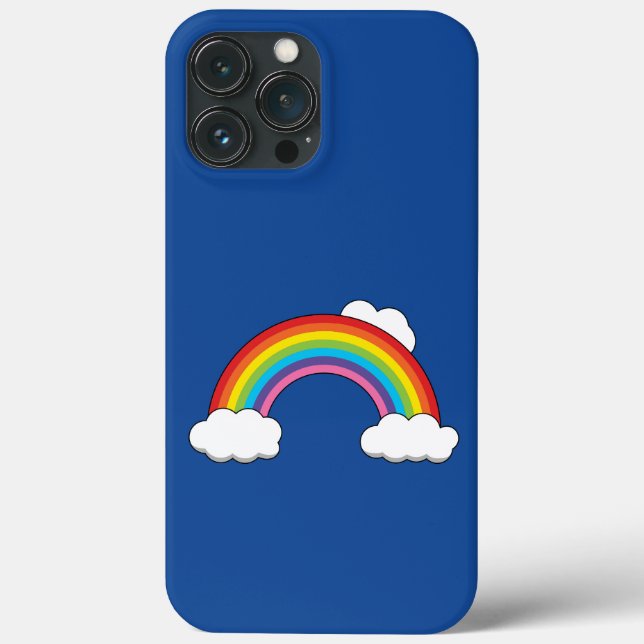 Regenbogen mit weißen Wolken Case-Mate iPhone Hülle (Rückseite)