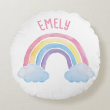 Regenbogen mit Wolken | personalisierbares 