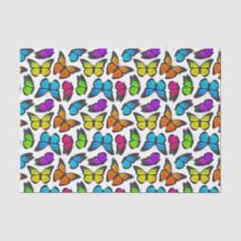 Regenbogen-Monarchfalter-Muster Seidenpapier