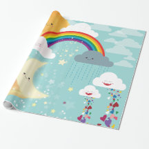 Regenbogen-, Mond-und Stern-Geschenk-Verpackung