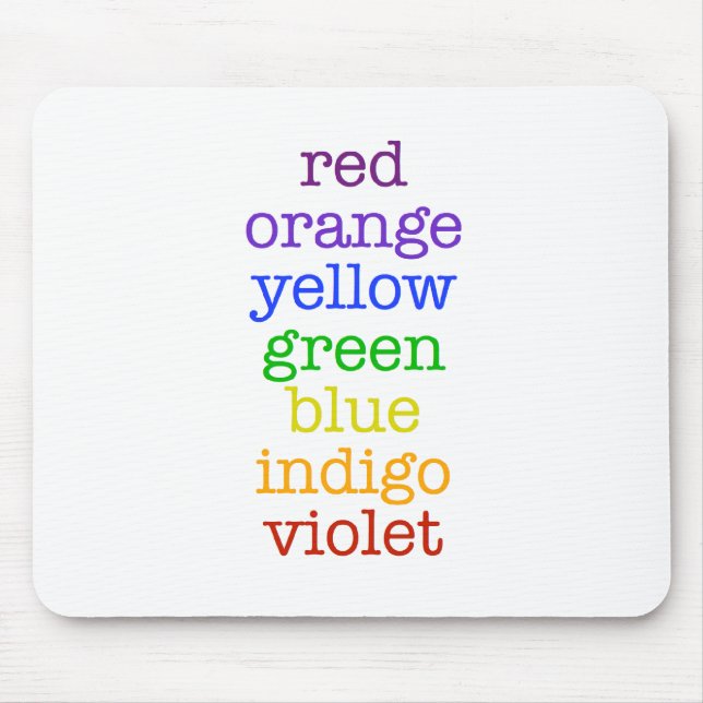 Regenbogen mousepad (Vorne)