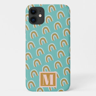 Regenbogen-Muster-Monogramm Case-Mate iPhone Hülle