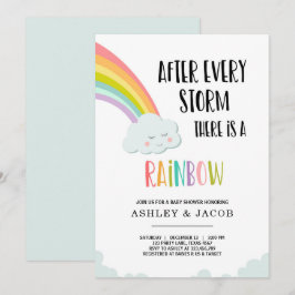 Regenbogen nach einer Loss Boy Baby Dusche Einladu Einladung