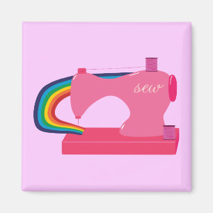 Regenbogen nähen magnet