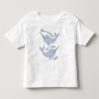 Regenbogen Narwhal Seeunicorn-Kleinkindraglan-T -