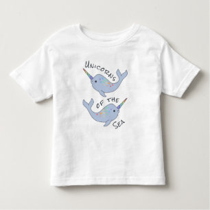 Regenbogen Narwhal Seeunicorn-Kleinkindraglan-T - Kleinkind T-shirt