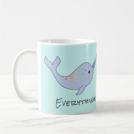 Regenbogen Narwhal Tasse