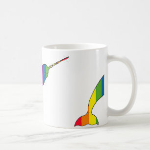Regenbogen Narwhal Tasse