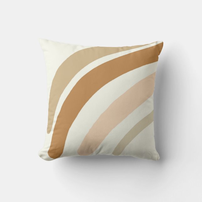 Regenbogen-neutrales Kinderzimmer-Kissen, Boho-Reg Kissen (Vorderseite)