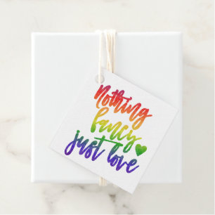 Regenbogen Nichts Extravagant nur Liebe Lässige Geschenkanhänger