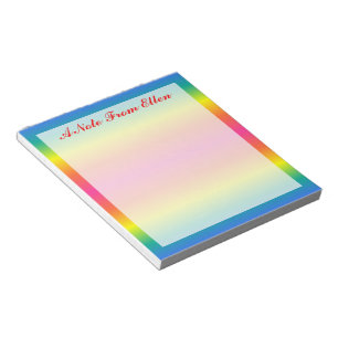 Regenbogen Notizblock
