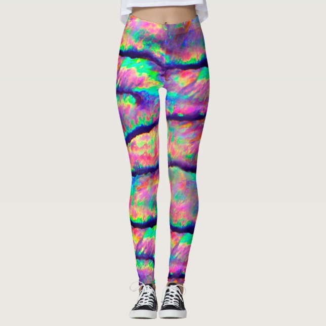 Regenbogen-Ohrschnecke Leggings (Vorderseite)