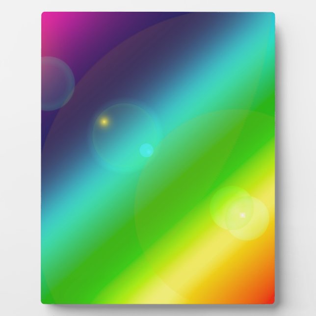Regenbogen-Ombre Fotoplatte (Vorderseite)