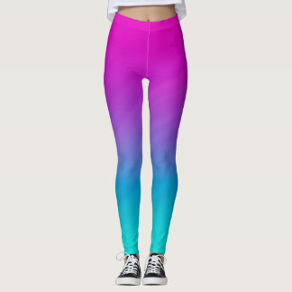 Regenbogen Ombre Leggings