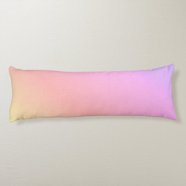 Regenbogen Ombre Seitenschläferkissen (Rückseite)