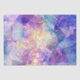 Regenbogen-Ombre- und Gold-Feueropal-Muster Seidenpapier
