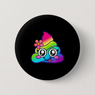 Regenbogen Op Emoji Cute Einhorn O Blume Albern Button