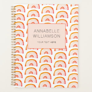 Regenbogen orange Boho Planer