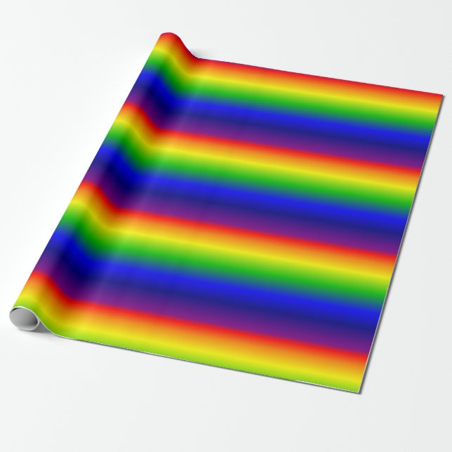 Regenbogen-Packpapier Geschenkpapier (Ungerollt)