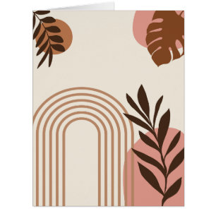 Regenbogen-Palmenblatt-Sonne, Boho-Abstract-Geomet