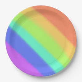Regenbogen Pappteller