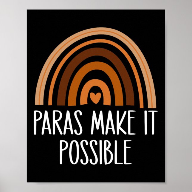 Regenbogen Paras machen es möglich Paraprofessione Poster (Vorne)