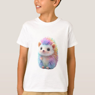 Regenbogen-Pastell-Igel Kinder T-Shirt