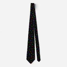 Regenbogen Pawprint Krawatte