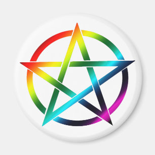 Regenbogen-Pentagramm-Magnet Magnet