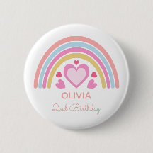 Regenbogen personalisierter Name und Alter Geburts
