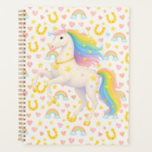 Regenbogen-Pferde-Planer für Kinder — Cooper & Cod