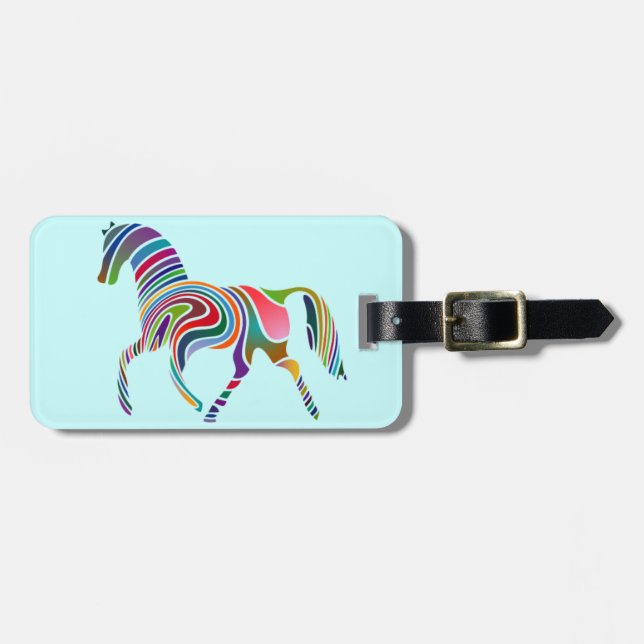 Regenbogen-Pferdegepäck-Umbau Gepäckanhänger (Vorderseite horizontal)