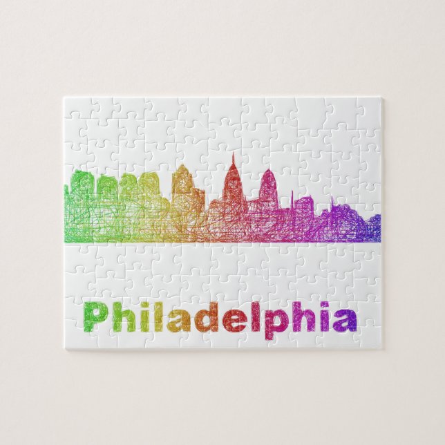 Regenbogen-Philadelphia-Skyline (Horizontal)