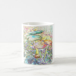Regenbogen-Pilz Kaffeetasse