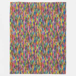 Regenbogen Pinselstrich Fleece Blanken