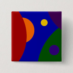 Regenbogen-Planeten Button