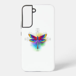 Regenbogen-Polygonal-Libelle Samsung Galaxy Hülle