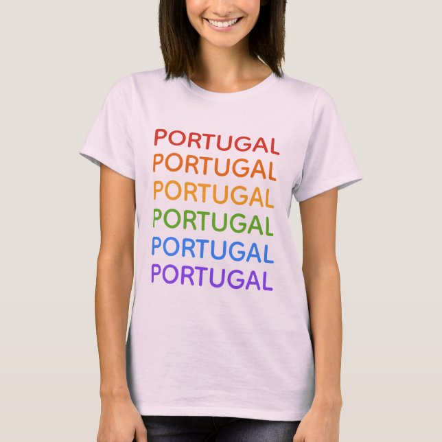 Regenbogen Portugal Shirts und Jacken (Vorderseite)