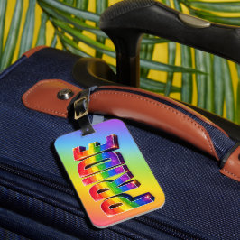 Regenbogen-PRIDE-LGBTQIA+-Community Gepäckanhänger