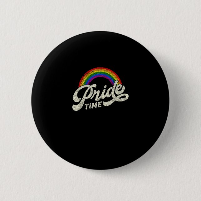 Regenbogen, Primezeit, LGBT-Tank oben Button (Vorderseite)