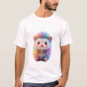 Regenbogen-Prismatischer-Funkel-Igel-Männer T-Shirt