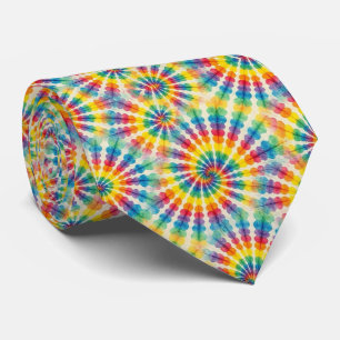 Regenbogen-Psychedelic-Tie-Dye-Schlips Krawatte