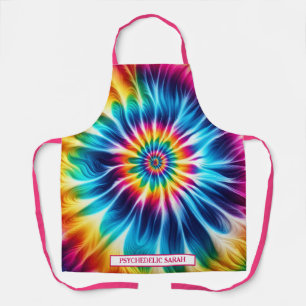 Regenbogen-Psychedelic-Tie-Dye-Schürze Schürze