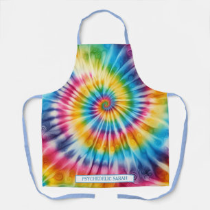 Regenbogen-Psychedelic-Tie-Dye-Schürze Schürze