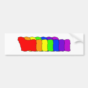 Regenbogen Puli Autoaufkleber