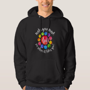 Regenbogen-Punkt-Tag Mach deinen Stempel Sieh, woh Hoodie