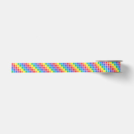 Regenbogen quadriert Band Satinband