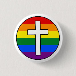 Regenbogen-Querknopf Button