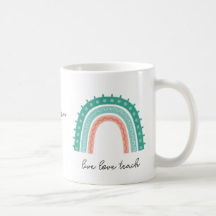 Regenbogen-Quote-Kaffeetasse zum Selbstgestalten Kaffeetasse